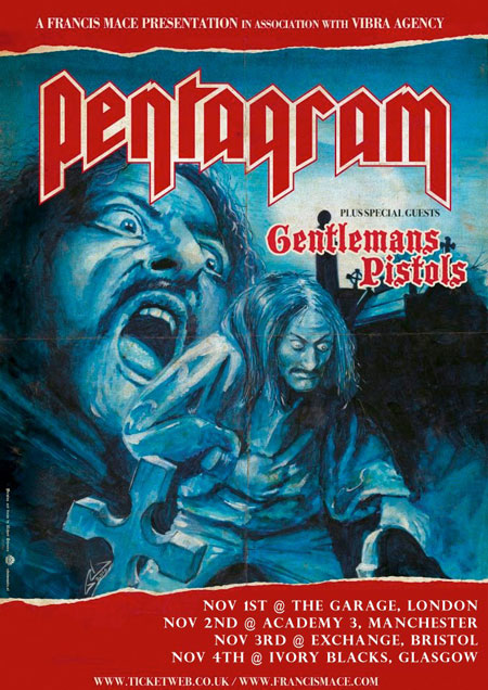 Pentagram - UK Tour 2012 - updated flyer