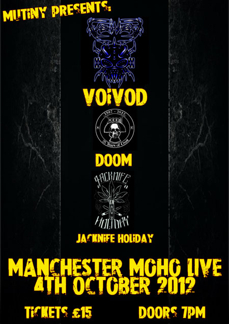 Voivod / Doom / Jacknife Holiday - Manchester