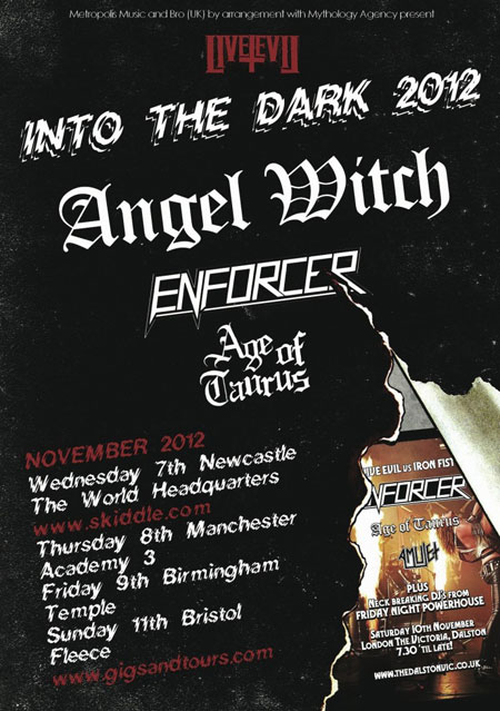 Live Evil: Into The Dark - Angel Witch Tour 2012