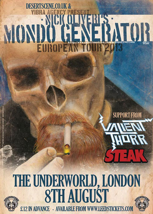 Mondo Generator, London 08/08/2013 Flyer