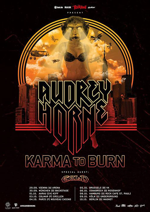 Audrey Horne / Karma To Burn / Gold - Euro Tour 2013