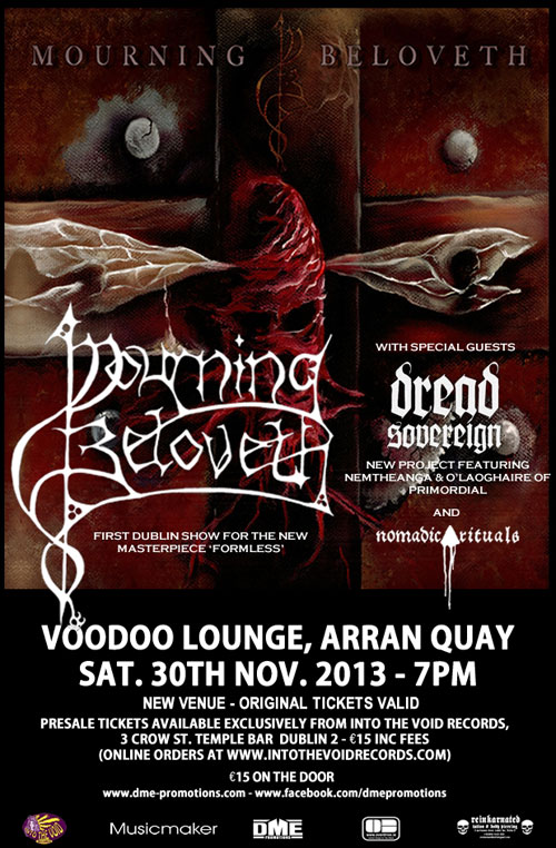 Mourning Beloveth - Voodoo Lounge, Dublin 30/11/2013