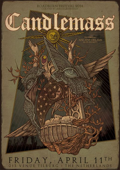 Roadburn 2014 - Candlemass Poster by Costin Chioreanu