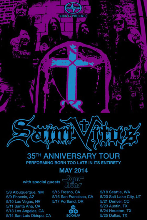 Saint Vitus - 35th Anniversary US Tour May 2014