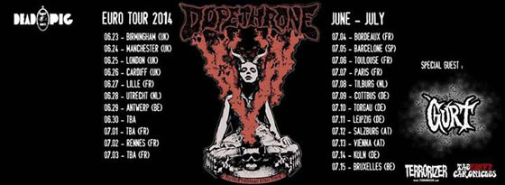 Dopethrone / Gurt - Euro Tour 2014