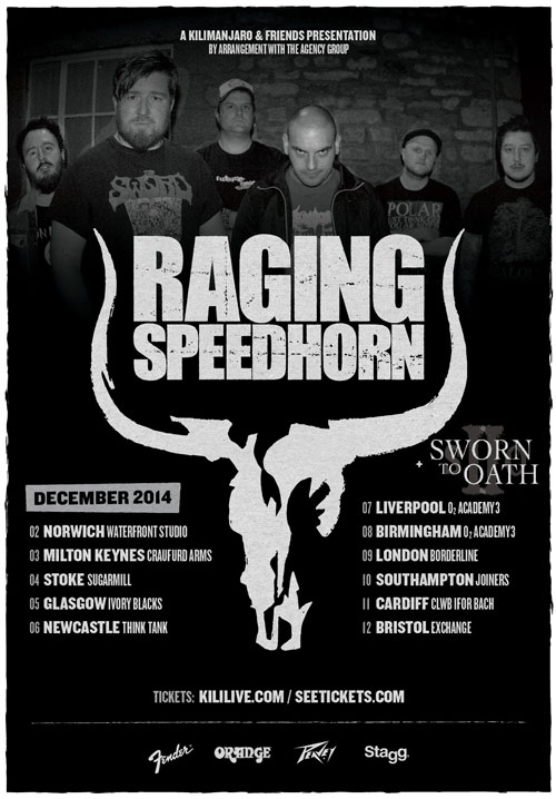 Raging Speedhorn - UK Tour 2014