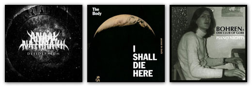 Anaal Nathrakh, The Body, Bohren & Der Club Of Gore Artwork