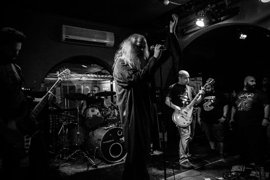Hooded Priest @ Malta Doom Metal Festival 2015 Warm Up Gig – Photo by Justin Lukosiute
