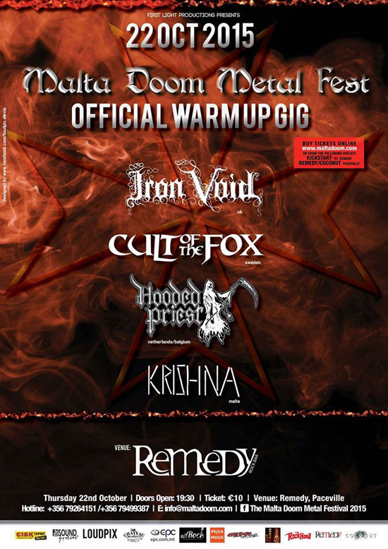 Malta Doom Metal Festival 2015 Warm Up Gig @ Remedy 22/10/205