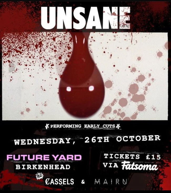 Unsane / Cassels @ Future Yard, Birkenhead, 26th October 2022