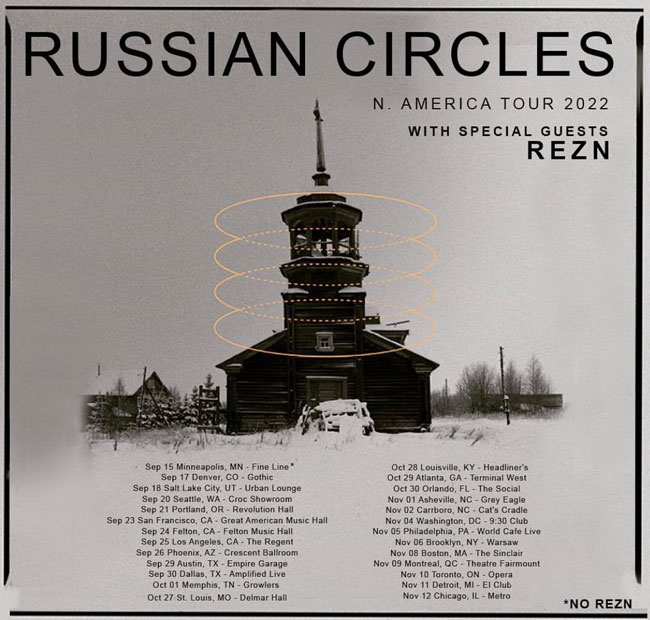 Russian Circles / REZN - North America Tour 2022