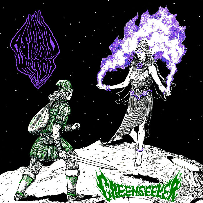 Asteroid Witch / Greenseeker - Split - Artwork